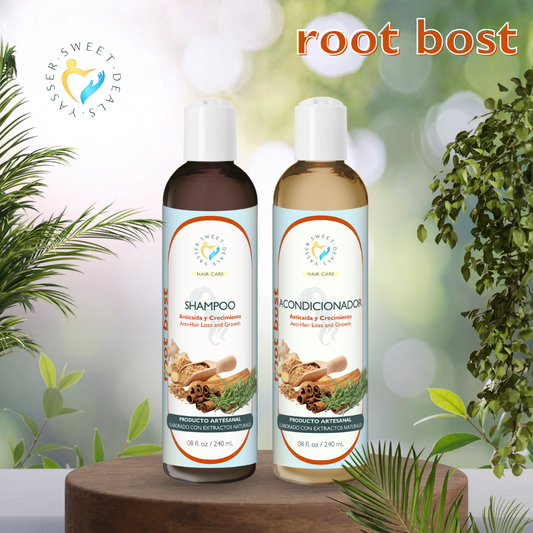 Root Bost - Shampoo & Acondicionador Anticaída y Crecimiento