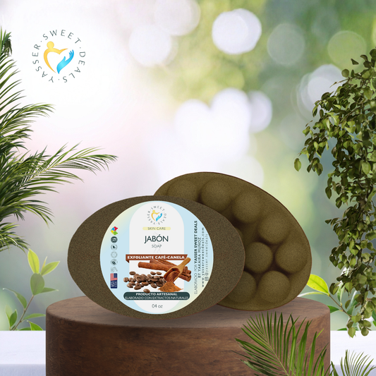 Jabón Exfoliante de Café y Canela