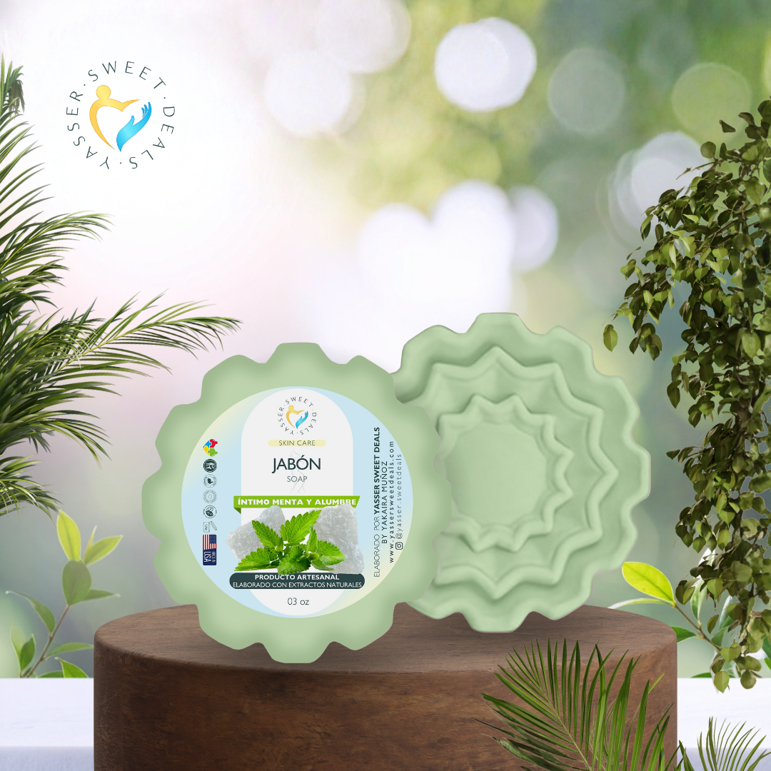 Jabón Íntimo de Menta y Alumbre