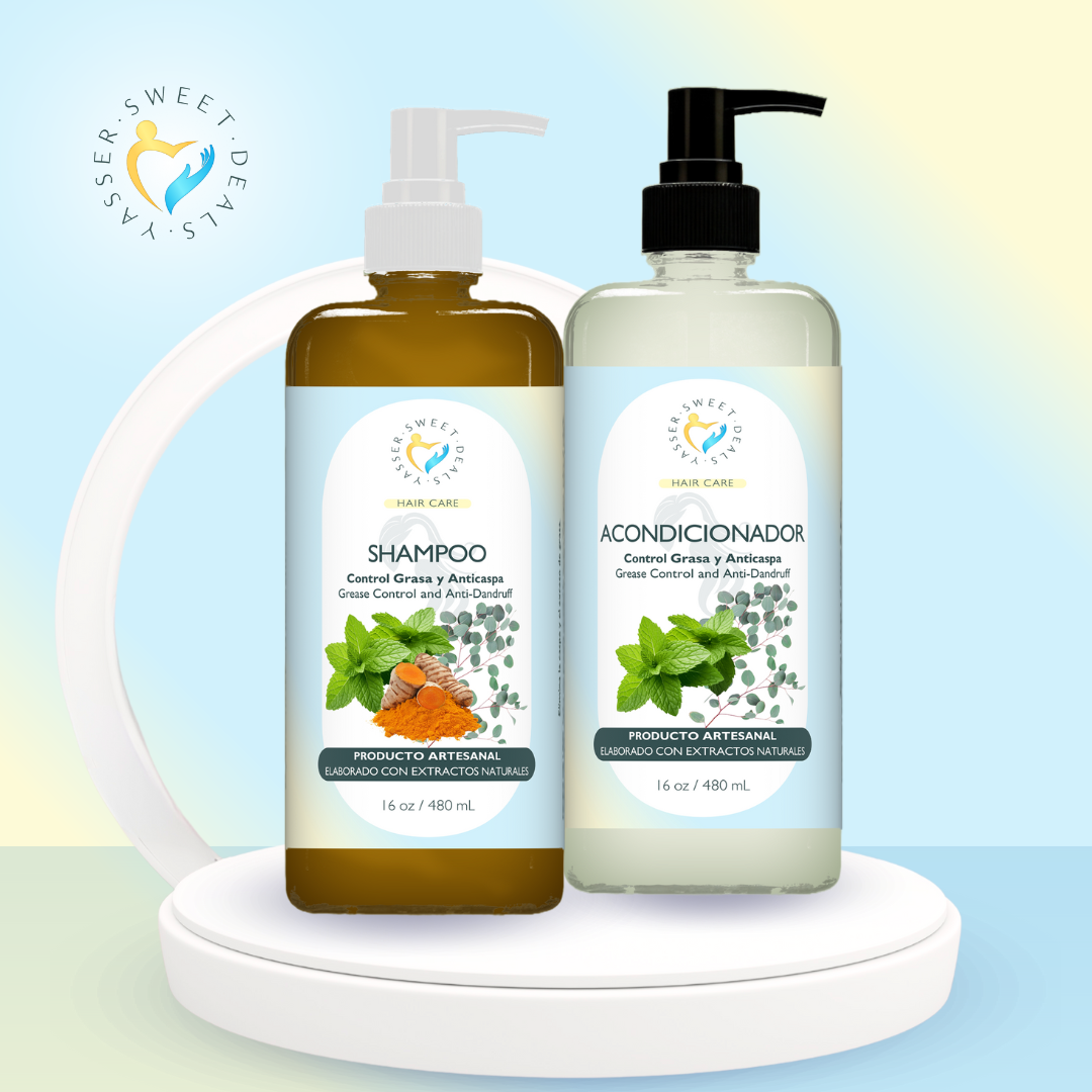 Shampoo & Acondicionador Control Grasa y Anticaspa