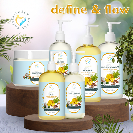 Define & Flow - Combo Completo Definición de Rizos y Brillo
